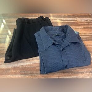 Men’s dress pants with shirt